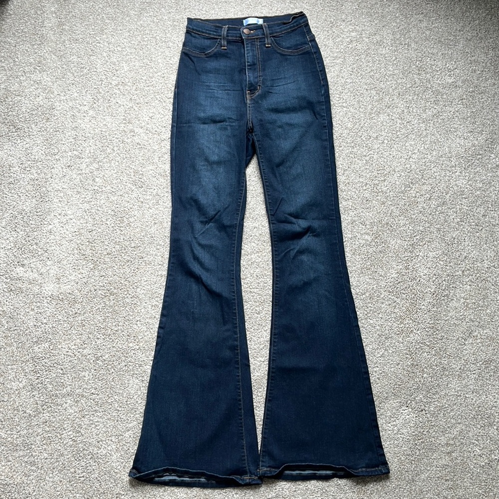 High waisted flare jeans